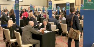 Sales Manager Meets with Planners at Conference Direct