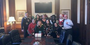 Convention Center Staff Shares Holiday Spirit with The Chamber