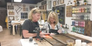 Chamber Staff Gets Creative at Board & Brush Studio