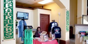 Visitor Center Decks Itself in St. Patrick's Day Green