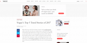 Savannah Feature Story One of Vogue's Top 5 of 2017