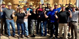 Visit Savannah Staff and Board Assist Habitat for Humanity Project