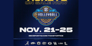 Buy Your Tickets NOW for Five Days of SEC Volleyball Action in Savannah November 21 -25!