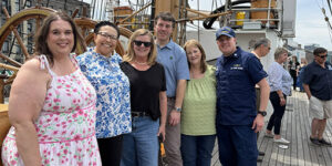 Chamber Team Tours U.S. Coast Guard’s “America’s Tall Ship” in Savannah