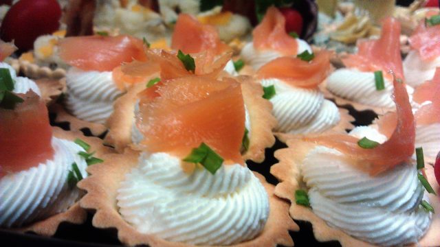 Smoked Salmon and Goat Cheese Tartlets