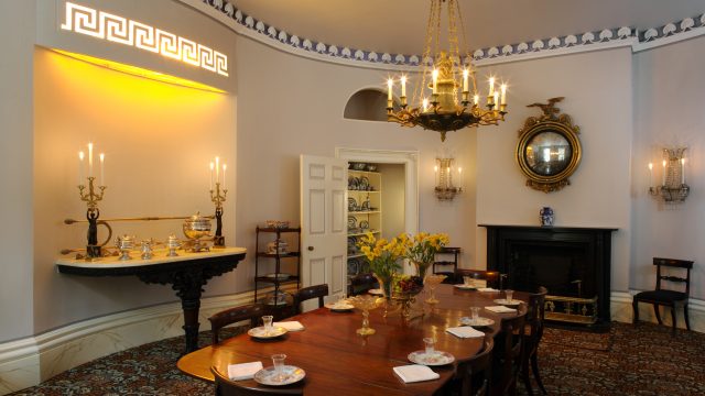 Dining room at the Owens-Thomas House