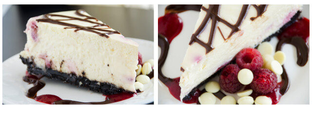 White Chocolate Raspberry Cheesecake