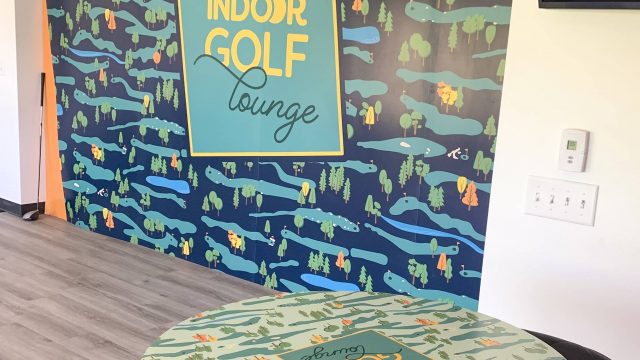 The Indoor Golf Lounge Branding & Experiential Graphics