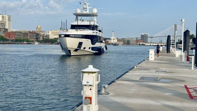 Approaching IGY Savannah Harbor Marina