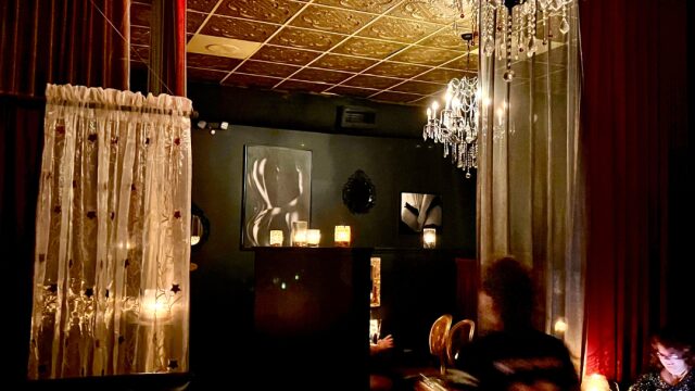 Romance awaits in this Sophisticated-Sexy Dining Room