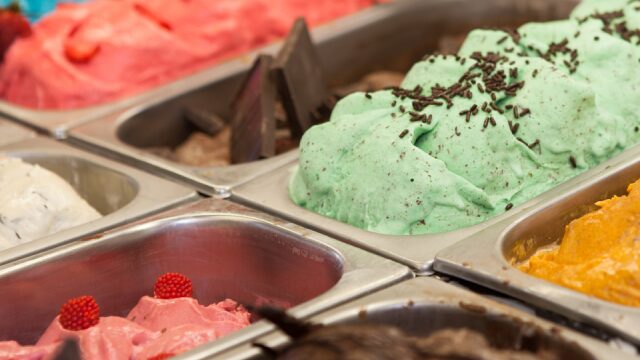 Homemade Ice cream selection