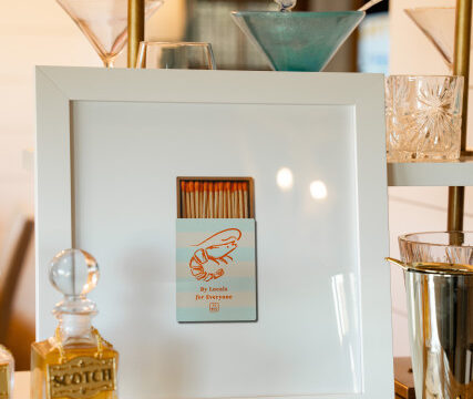 Shrimp Matchbook Print