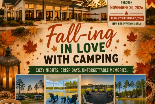 🍂 Fall Getaway – Falling in Love with Camping (15% Off)