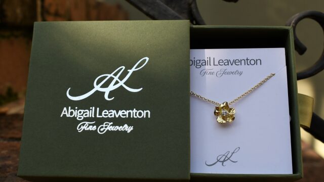 Abigail Leaventon Jewelry, Sparkling Geranium Necklace