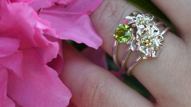 Abigail Leaventon Jewelry, Sparkling Geranium Ring