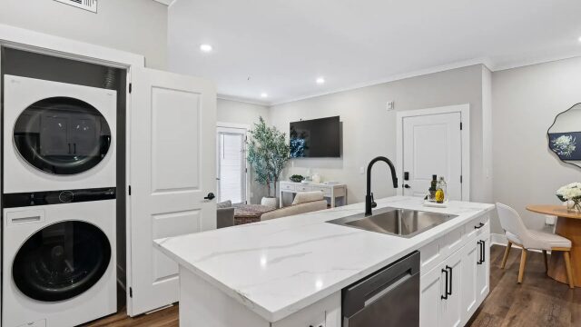 Apartment Kitchen & Living Area